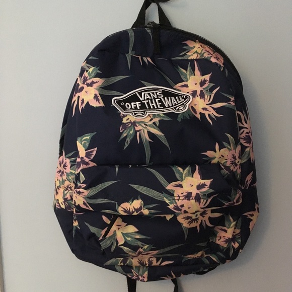 vans tropical print backpack